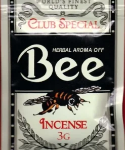 Bee Herbal Incense stick burning in a relaxing and aromatic room