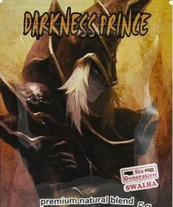 Darkness Prince Herbal Incense stick burning with rich, intense aroma in a cozy room