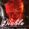 Diablo Botanical Herbal Incense stick burning with rich, intense aroma in a cozy room