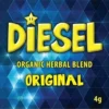 Diesel Herbal Incense stick burning with bold, intense aroma in a cozy room
