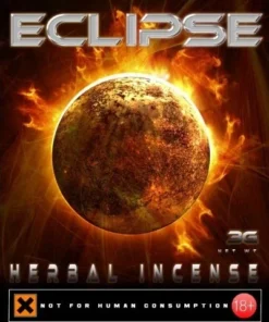 Eclipse Herbal Incense stick burning with rich, natural aroma in a cozy room”