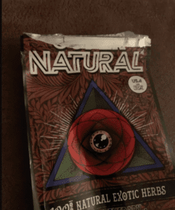 100% Natural Exotic Herbs Aroma Therapy burning in a serene home setting