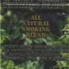 Funky Green Smoking Herbal Blend in a smoking pipe releasing bold, natural aroma