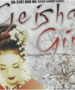 Geisha Girl Herbal Incense packaging featuring premium natural herbs and botanicals