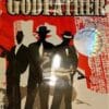 Burning Godfather Herbal Incense stick in ceramic holder