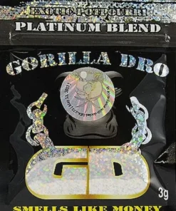 Gorilla Dro Herbal Incense 10g pack with premium bold herbal blend