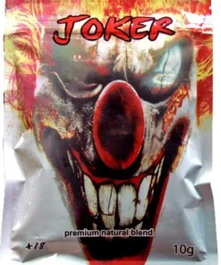 Joker Six Generation Herbal Incense stick burning in a decorative holder