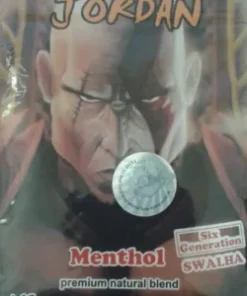 Jordan Menthol Herbal Incense pack with cool mint aroma, premium herbal blend for relaxation and stress relief.