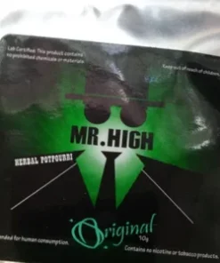 Mr High Original Herbal Incense pack, premium herbal incense blend, long-lasting relaxing aroma for home, meditation, and stress relief
