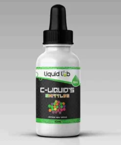 Skittles Flavour C-Liquid bottle – premium fruity e-liquid, sweet candy flavor, smooth and potent vaping experience in a convenient bottle